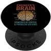 LogicLab Engineer Humor Collective Ingegnere Cervello Divertente Ingegneria Umorismo Problem Solver PopSockets PopGrip Adesivo