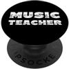 MUSIC TEACHER PRESENTS Insegnante di Musica Note Musicali Design Uomo Donna Regalo Scuola PopSockets PopGrip Adesivo