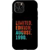 August 1990 Birthday Gift For Year 1990 Custodia per iPhone 11 Pro Edizione Limitata Agosto 1990 Compleanno