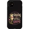 Frog Aging Humor Custodia per iPhone 11 Sagging Ma Ancora Bavaglio Divertente Rana Umorismo Retrò