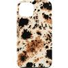 generic Custodia per iPhone 13 Motivo animale tartarugato con stampa mucca marrone