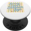 Sorry Cant Summer Bye Beach Vacation Quo Scusa non posso estate ciao divertente vacanza al mare dicendo PopSockets PopGrip Adesivo