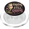 Frog Aging Humor Sagging Ma Ancora Bavaglio Divertente Rana Umorismo Retrò PopSockets PopGrip per MagSafe