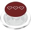 80s 90s Y2K Pixel Art Hearts for Women a Cuori Pixel Art Y2K anni '80 '90 PopSockets PopGrip per MagSafe