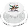 Calm Outside Chaos Inside Calmo uccello picchiato 3 volte divertente sarcasmo PopSockets PopGrip per MagSafe