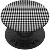 Preposh Cottagecore Preppy a quadretti piccoli a quadretti neri e bianchi PopSockets PopGrip Adesivo