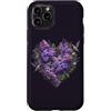 Hummingbird Apparel For Kids and Adults Custodia per iPhone 11 Pro Giardino botanico floreale di ortensia lilla colibrì