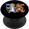 UK English Somali Roots Bandiera britannica Regno Unito della Somalia inglese PopSockets PopGrip Adesivo