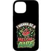 Cute Fruit Cartoon Joke for Food Lovers Custodia per iPhone 15 Divertente cibo gioco di parole anguria melonaire amante dei soldi