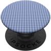 Preposh Blu Mirtillo Mini Gingham Carino Piccolo Check Cottagecore PopSockets PopGrip Adesivo