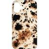 generic Custodia per iPhone 16 Plus Motivo animale tartarugato con stampa mucca marrone