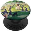 Seurat Art store Domenica pomeriggio sull'isola di La Grande, Georges Seurat PopSockets PopGrip Adesivo