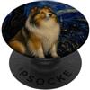 Doggies Unlimited Cane da pastore delle Shetland Van Gogh Notte stellata PopSockets PopGrip Adesivo