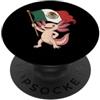 Axolotl Waving The Mexican Flag Funny De Simpatica bandiera messicana Axolotl Messico Cinco De Mayo Fiesta Pride PopSockets PopGrip Adesivo