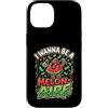 Cute Fruit Cartoon Joke for Food Lovers Custodia per iPhone 14 Divertente cibo gioco di parole anguria melonaire amante dei soldi