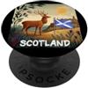 Cool Scotland Outfit Cool bandiera scozzese con vista natura per gli amanti della Scozia PopSockets PopGrip Adesivo
