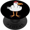Rude Birds Middle Finger Flip Off Gabbiano, Umorismo adulto, Gesto divertente Flip Off PopSockets PopGrip Adesivo