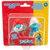 The Smurfs I Puffi - Coppia Personaggi Puffi Grandepuffo e Brontolone, Alti 5,5 Cm, Il Puffo Brontolone Cambia Colore Con Il Freddo, Per Bambini A partire Dai 3 Anni