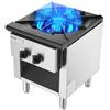 VEVOR Cucina a Gas Commerciale con Mobile, Cucina da Banco a Gas Propano e Naturale, Piastra Riscaldante a Gas in Acciaio Inossidabile, Attrezzatura da Cucina Commerciale per Ristoranti, 26 KW