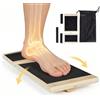 VEVOR Tavola di Esercizio Equilibrio di Piedi Caviglie per Adulti, Pedana Basculante in Legno Antiscivolo per Allenamento Forza di Piedi per Equilibrio, Balance Board Compatta con Borsa di Trasporto