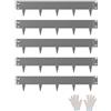 VEVOR Bordatura in Acciaio Metallo Antiruggine per Giardino, Bordatura Pieghevoleper Prato Resistente, Facile da Installare, Divisorio Aiuole, Grigio Scuro 5 Pezzi 990 x 181 x 1,5 mm