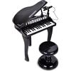 Bontempi Pianoforte a Coda Elettronico 32 Tasti con Microfono e Sgabello Effetti
