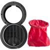 Kit piastra di copertura boccaporto da 20 cm con custodia per canoa kayak per