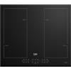 Beko HII64206F2MT piano cottura Nero Da incasso 58 cm Piano cottura a induzione 4 Fornello(i)