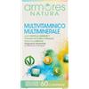 Armores Natura Integratori Alimentari, Multivitaminico Multiminerale, Integratore per Favorire l'Apporto di Vitamine e Sali Minerali all'Organismo, con Fruits & Greens, Vegano, 2 Pack da 60 Compresse