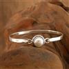 Bracciale Cuff In Argento 925 Sterling Fatto A Mano Con Perla Naturale RM-25