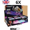 WIZARDS OF THE COAST MAGIC THE GATHERING FOUNDATIONS SEALED CASE 6x PLAY BOOSTER BOX ENGLISH ENG MTG