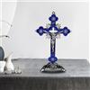 Crocifisso e Stand Figurine Decor Artigianato Chiesa Decorazione per