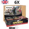 MAGIC THE GATHERING MARVEL SUPER HEROES PLAY BOOSTER SEALED CASE 6 BOX ENGLISH