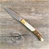 PATTADA COLTELLO 24 CM SARDO SARDEGNA Pattadesa Pattada MANICO CORNO BUE lama 11 cm