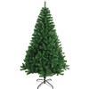 SOLAGUA NAVIDAD Albero di Natale artificiale extra riempito con foglie di ghirlanda, alberi da 150-300cm con supporto in metallo (Verde, 180cm 617Tips)