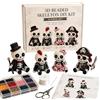 Generic Kit fai da te con scheletro con perline 3D, piccolo kit fai da te con perline 3D e scheletro, kit fai da te con piccole perline 3D, grazioso set di perline fai da te (stile A)