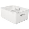 TATAY Cestino Portaoggetti Baobab Senza BPA Design Compatto Versatile | Cestino Portaoggetti Casa | Set da 4 Pezzi | Misure 29,4x38,5x16 cm | Plastica Riciclata | Manici Integrati, Bianco