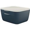 Leitz Cassettiera a 2 Cassetti, Gamma Cosy, Organizer per Riporre Documenti, Penne, Cavi e Riviste, Adatta per Casa e Ufficio, Grigio Velluto, 53570089