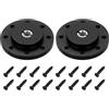 PATIKIL 2Pcs Adattatore Per Treppiede Filettatura 3/8 Piastra Di Montaggio | Diametro 30mm, 1/4, Per Magic Arm Monitor, Con Viti Adattatrici, Lega Di Alluminio, A Flangia