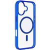 cellularline - Iconic Mag - Custodia trasparente iphone 17 - Bordi Colorati - Ring magnetico colorato - Compatibile con ecosistema Magsafe