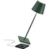 Zafferano Poldina Pro, Lampada LED senza fili ricaricabile, Dimmer touch, IP65 U