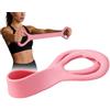 Generic Banda di resistenza a forma di 8 - 9,1 kg, elastico antiscivolo in silicone, fasce di resistenza ad alta tensione, espansore ergonomico per torace, strumento per allenamento della per palestra