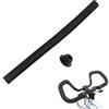 Generic Maniglie morbide per bici, impugnature in schiuma, attrezzatura da ciclismo con assorbimento degli urti, spugna in silicone con design antiscivolo, accessorio per bicicletta da 50 x 3,3 x 0,6 cm