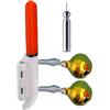 Générique Lampada da canna da pesca impermeabile, indicatore di bastone luminoso stabile, lampada di ricerca pesce a clip, 2,5 x 2,5 x 3,5 cm, accessorio per il lancio e la visibilità in