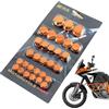 Genérico Copridadi per moto, copertura decorativa per viti di moto, in 5 colori, 30 pezzi/set di copriviti, copertura per bullone del dado del motore decorativo