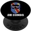 Dr Congo Flag Congolese Dad Mens PopSockets PopGrip Adesivo