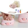 Maiale In Silicone Morbido Finto Animale Domestico Divertente Mini Giocattolo