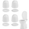 Moxeupon Tappi per bulloni per WC, 4 pezzi di copertura, per WC, da bagno, da bagno
