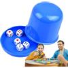 Generisch Set di bicchieri impilabili a cubetti, set di cubetti e tazze, divertenti giochi a cubetti, bicchieri impilabili con 5 dadi, gioco di dadi per feste di compleanno