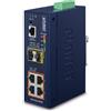 PLANET Industrial L2+ 4-Port 1000T 802.3at PoE + 2-Port SFP